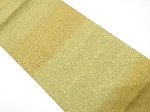 リサイクル　金糸横段模様織出し全通袋帯